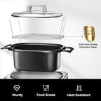 Steam and Roast Rack - Compatible with Ninja Foodi Possible Cooker Pro 8.5 Quart MC1001 MC1000 MC1010 Series,Stainless Steel Crock Pot Slow Cooker Accessories
