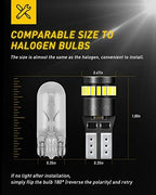 AUXITO 194 LED Light Bulb 6000K White 168 2825 W5W T10 Wedge 24-SMD 3014 Chipsets LED Replacement Light Kit Error Free for Car Interior Dome Map Door License Courtesy Dash Lights, Pack of 10