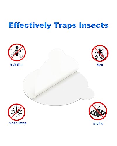 50 Pcs 4.3" Refill Glue Boards Compatible with Katchy, Fenun, Nontail, and Toloco, Replacement Sticky Pads for Indoor Insect Fly Mosquito Trap Bug Catcher Catchy Zapper