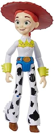 Mattel Disney and Pixar Toy Story Large Action Figure, Posable Jessie Collectible in Signature Cowgirl Look with Removable Hat, 12-inch Scale
