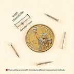 newlng 500pcs Small Nail Round Head Tiny Nails String Art Nails Hand-Made Hardware Accessories Fasteners Mini Nails 1.5mm X 15mm/0.06"X0.6"(DXL) Silver