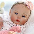 Lifelike Reborn Baby Dolls - 18 Inch Realistic Newborn Baby Dolls Girl, Real Life Baby Dolls with Soft Weighted Body, Real Baby Reborn Gift with Accessories for 3+ Years Old Kids