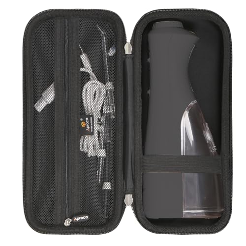 Aproca Black Hard Travel Storage Case, compatible with Waterpik WF-02 Cordless Water Flosser and Accessories