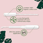 L. Cotton Tampons Regular/Super Absorbency Multipack, Free from Chlorine Bleaching, Pesticides, Fragrances, or Dyes, 84 Count (2 Packs of 42)