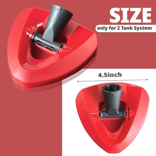 Spin Mop Replacement Base, Rotating Triangle Mop Head Cover Plastic Base for RinseClean 2-Tank System