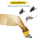 40 Packs Sticky Fly Strips, Fly Paper Roll Hanging, Fly Catcher Fly Tape Fruit Fly Traps Ribbon, Bug Fungus Gnat Mosquito Plant Killer Indoor&Outdoor