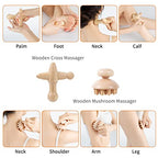 AiRelax 7 Pack Wood Therapy Massage Tools for Body Shaping Set, Cellulite Massager,Maderoterapia Kit Colombiana,Lymphatic Drainage Massager Tools for Neck Back Waist Pain Relief