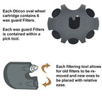 (30 Pcs) Oticon Prowax Minifit Wax Guard Filter Hearing Aid Supplies for Oticon Hearing Aid, Oticon Prowax Minifit Replacement Cleaning Kit Accessory