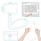 5X Hands Free Magnifying Glass for Reading,Flexible Gooseneck Full Page Magnifier,Large Reading Magnifier for Neck Wear Repair Sewing Low Vision Elderly