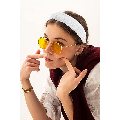 YISSION 4PCS Knotted Headbands for Women Girls Non Slip Wide Headband Fashion Head Bands Top Knot Headband for Women Black White Red Brown Headband Neutral Hairband Hair Accessories for Women