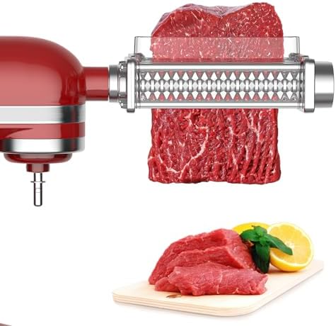 Meat Tenderizer Attachment for Kitchenaid Stand Mixer, Meat Tenderizer Machine for Kitchenaid Mixer Accessories, Meat Tenderizer with Stainless Steel Gears by Cofun
