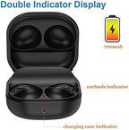 Charging Case for Samaung Galaxy Buds 2 Pro SM-R510, Replacement Charger Cradle with USB-C Cable for Galaxy Buds Pro 2, LED Indicator (700mAh, Black)
