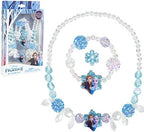 LUV HER Girls Jewelry Set - Dress Up Toy Jewelry Box Set with Bead Necklaces, Bracelets, and Rings - Frozen Play Accessories - Ages 3+