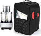 Luxja Food Processor Cover Compatible with Cuisinart and Hamilton Beach 11-14 Cup Processor, Food Processor Dust Cover with Accessories Pockets, Black