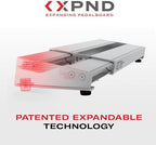 D'Addario Accessories XPND Pedal Board - Guitar Pedal Board that Expands - Pedal Boards for Guitars - 1 Row, Lightweight, Durable Aluminum Pedalboard - Pre-Applied Loop Velcro for Swapping Pedals