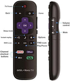 OEM Replacement Remote Control Compatible with All ONN. Roku TV Smart 4K Ultra HDTV 【Only Works with Onn. Roku TV, Not for Roku Stick and Roku Box】 (Netflix/Disney Plus/Apple TV+ / Hulu)