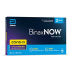 BinaxNOW COVID-19 Antigen Self Test, 1 Pack, 2 Tests Total, COVID Test With 15-Minute Results Without Sending to a Lab, Easy to Use at Home