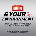 Ortho Home Defense Max Indoor Insect Barrier with Battery-Powered Sprayer, Kills Ants, Roaches, Spiders, Fleas and Ticks, 1.5 L.