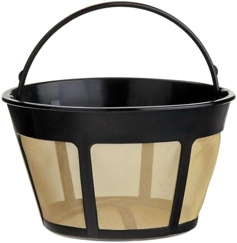 NRP 12-14cup Basket Permanent Coffee Filter Replacement for Filter Coffeemaker, Screen Bottom with Large Brew Section | Compatible for Kitchenaid & Many Coffeemakers
