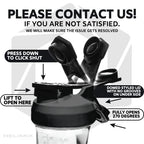 HELIMIX 1.5 Vortex Blender Shaker Bottle Holds Upto 20oz | No Blending Ball or Whisk | USA Made | Portable Pre Workout Whey Protein Drink Shaker Cup | Mixes Cocktails Smoothies Shakes | Top Rack Safe