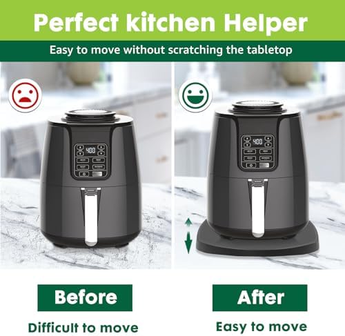 Appliances Slider Tray for Coffee Maker & Coffee Pot, Kitchen Small Appliances Sliding Mat Countertop Organizer, Coffee Bar Accessories Storage Sliding Board for Keurig, Ninja, Toaster(11.4''×13.3'')