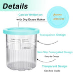 For Ninja Creami Deluxe Pint and Lids 24oz Replacement Ice Creanm Containers Compatible with NC501, NC500 Series Ice Cream Maker Leakproof Reusable Dishwasher Safe Set of 4