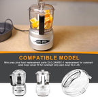 Mini Prep Plus Food Replacement Parts DLC-2AWBC-1 Replacement for Cuisinart Work Bowl Cover, DLC Food Processor 3 Cup Lid Fit for Cuisinart Only OEM Bowl DLC-2A, 1 Pcs