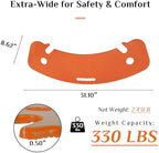 Curved Transfer Board Wheelchair Accessories for Transferring to Wheelchair ，Chair, Bed, Toilet, Car for Patient, Elderly, Disabled, 31.1 * 9.84 * 0.46" 3.64 lbs ABS Transfer Devices (Orange)