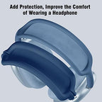 Case for Airpods Max Headphones, Ear Pad Case Cover/Ear Cups Cover/Headband Cover for AirPods Max (USB-C/Lightning)(2024/2020), Silicone Cover for Apple Airpod Max, Accessories Cases(Dark Blue)