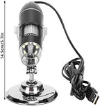 Microscope, USB Microscope Industrial Accessories, Portable Magnification, Builtin 8 LED Lights, for Phone Repair Jewelry Appraisal