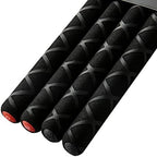 Nylon Drumsticks 2 pairs with ANTI-SLIP Handles for Drum,Exercise Plastic Drum Sticks,Attractive,Light and Durable Sticks for Drums,Musical Instrument Percussion Accessories (Black and Red)