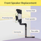 for iPhone 11 Earpiece Speaker Replacement 6.1" Repair for iPhone11 Earspeaker Front Ear Piece with Ambient Light Sensor Fix Proximity Sensor Assembly for A2111, A2223, A2221