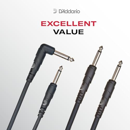 D'Addario Accessories Cable, Black, 20 feet (PW-CGTRA-20)
