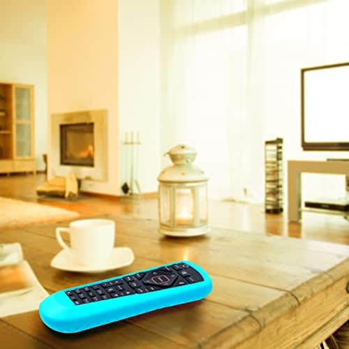 Cover for Dish Network Remote, Case for Dish TV Remote Control 52.0/54.0 Replacement, Silicone Skin Sleeve Glow in The Dark Sky Blue