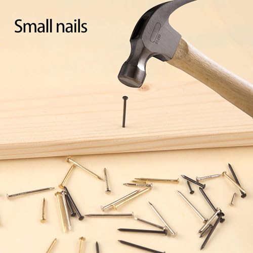 newlng 500pcs Small Nail Round Head Tiny Nails String Art Nails Hand-Made Hardware Accessories Fasteners Mini Nails 1.5mm X 15mm/0.06"X0.6"(DXL) Silver