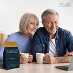 Magni Coffee - Whole Beans - Light Roast - Low Acid - Single Origin USDA Organic Non-GMO Beans Third Party Tested For Mycotoxins & Pesticides - Fair Trade -12 Oz