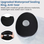Allhercom Knee Cast Cover for Shower, Watertight Knee Shower Protector after Surgery, Waterproof Shower Cover for Knee Replacement Recovery, Fit Knee Circumference 11.8" to 20.8"