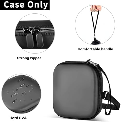 ANKHOH Portable CD Player Case, Travel Carrying Holder Storage for Walkman Discman with CD Earphone&Cable Accessories Storage, Compatible with Deluxe/HOTT/Gueray/GPX/Klim/ARAFUNA, Case Only