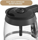 CE200 12-Cup Glass Coffee Pot Replacement Compatible with Ninja Coffee Brewer Maker Models CE251 CE201 CE201C CE200 CE200C Model# XGLSLID200