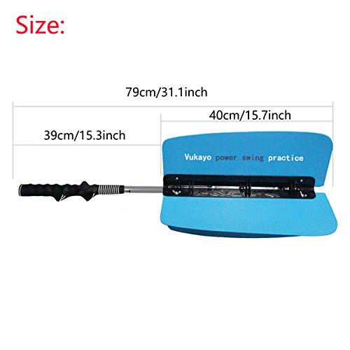 Vukayo Golf Power Resistance Trainer,Golf Swing Training aid Fan for Golf Power Swing (Blue)
