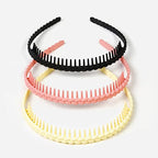 WOVOWOVO Braided Thin Headbands for Women, 12 Packs Plastic Hair Bands with Long Teeth for Girls Teens, Non Slip Fashion Hair Comb Head Bands Hair Accessories