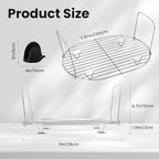 Steam and Roast Rack - Compatible with Ninja Foodi Possible Cooker Pro 8.5 Quart MC1001 MC1000 MC1010 Series,Stainless Steel Crock Pot Slow Cooker Accessories