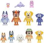 Bluey Super Fan Set, Includes Twelve 2-2.5" Figures, Bingo, Chattermax, Grey Dancer, Floppy Bunny, Lucky, Nana, Jean-Luc Johnny, Lucky's Dad, Joff, Pom Pom & Grandad - 12 Pk | Amazon Exclusive