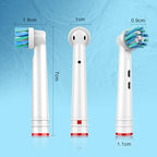 FIRIK Replacement Toothbrush Heads16 Pack, Electric Toothbrush Heads Compatible with Oral B Electric Toothbrush, Whitening Toothbrush Head, Toothbrush Head with Scraper