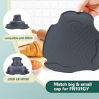 Air Fryer Trivets Silicone for Ninja Crispi, Heat-Resistant Hot Pads Potholders for Ninja Crispi Airfryer Accessories, Dishwasher-Safe Kitchen Holder