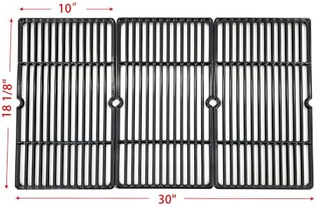 Direct store Parts DC113 Cast Iron Cooking grid Replacement for Charbroil 463247209, 463247310, 463248208, 463224912, 463231711, for Cuisinart, Tuscany Gas Grill, set of 3, 18 1/8" x 30" Total