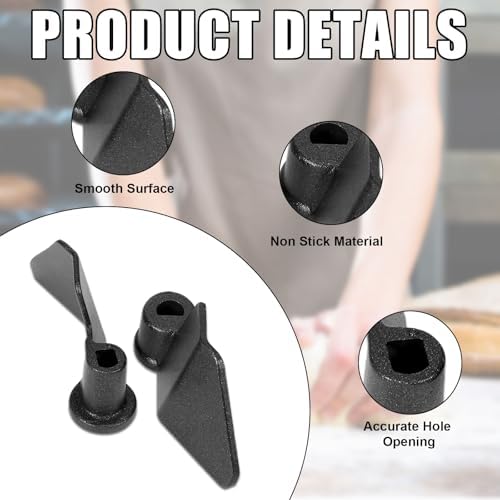 4Pcs Bread Maker Mixing Paddle, Stainless Steel Bread Blade for Cuisinart Bread Maker Machine, Bread Making Accessories for Kbs Bread Machine Paddle Replacement for Most Breadmaker Machine Fit