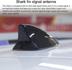 for 2015-2019 Hyundai Sonata-Elantra Ebony Shark Fin Roof Antenna Cover Silver Easy Installation and Direct Replacement (Black)