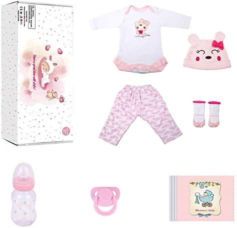 Reborn Baby Dolls Girl - 22 Inch Soft Cloth Body Newborn Girl Doll, Realistic Sleeping Baby Doll That Look Real for Kids Age 3+