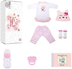 Reborn Baby Dolls Girl - 22 Inch Soft Cloth Body Newborn Girl Doll, Realistic Sleeping Baby Doll That Look Real for Kids Age 3+